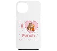 Carcasa para iPhone 13 Me Encanta Punch The Baby Monkey Hearts