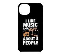 Carcasa para iPhone 13 Me Gusta la música y sobre 3 Personas Letras de Canciones Fan