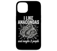 Carcasa para iPhone 13 Me Gustan Las anacondas y Tal Vez 3 Personas Herping Zoo