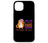 Carcasa para iPhone 13 Me Siento como si ya estuviera Cansado mañana Conciencia de la Fibra