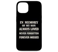 Carcasa para iPhone 13 Memory of My Son Always Loved Never Forgotten Son Memorial