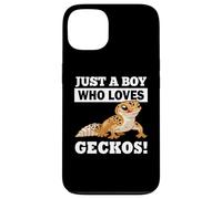 Carcasa para iPhone 13 Mens Reptile Boy Who Loves Leopard Geckos Lover