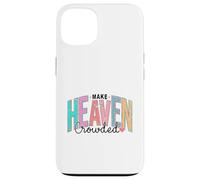 Carcasa para iPhone 13 Mensaje Retro Cristiano del Cielo Cruz fe