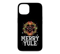 Carcasa para iPhone 13 Merry Yule - Winter Solstice - Holly Pentagram - Gift