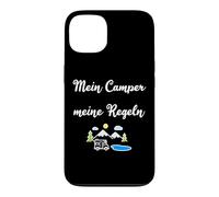 Carcasa para iPhone 13 Mi Camper Mis Reglas Caravana Camping Naturaleza