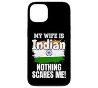Carcasa para iPhone 13 Mi Esposa es India Nada me Asusta