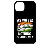Carcasa para iPhone 13 Mi Esposa es India Nada me Asusta