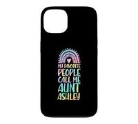 Carcasa para iPhone 13 Mi Gente Favorita me Llama tía Ashley Nombre tía