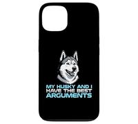 Carcasa para iPhone 13 Mi Husky y yo Tenemos los Mejores argumentos dueño de Perro