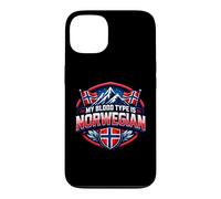 Carcasa para iPhone 13 Mi Tipo de Sangre es Noruega Bandera Noruega Herencia de Noruega