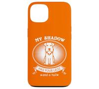 Carcasa para iPhone 13 Miniature Schnauzer My Dog is My Shadow Funny Pet Dog Lover