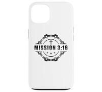 Carcasa para iPhone 13 Mission 3:16 - Christian Faith Church Ministry Soldier