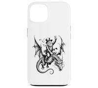 Carcasa para iPhone 13 Mito Legendario del Jinete del dragón del Duende Celta