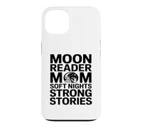 Carcasa para iPhone 13 Moon Reader Mamá Noches Suaves Historias Fuertes