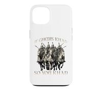 Carcasa para iPhone 13 Motivo del Humor de Genghis Khan Imperio Mongol Horda Dorada