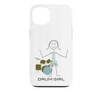 Carcasa para iPhone 13 Mujeres Divertidas Bateristas, Chicas músicas Bateristas