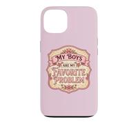 Carcasa para iPhone 13 My Boys Are My Favorite Problem Divertido Día de la Madre Mamá Hijos