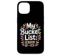 Carcasa para iPhone 13 My Bucket List Beer Ice Drinker Routine Party Bar -