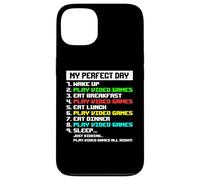 Carcasa para iPhone 13 My Day Jugar Videojuegos Gamer Chicos Hombres Niños Divertido