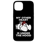 Carcasa para iPhone 13 My Other Heart Is Under The Hood Quote