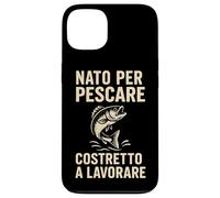 Carcasa para iPhone 13 Nacido para Pescar a Costretto y Trabajar en un diseño Divertido