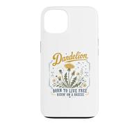 Carcasa para iPhone 13 Nacido para Vivir Libre Montando en un Diente de león Brisa