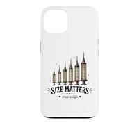 Carcasa para iPhone 13 Needle Size Matters Funny Nursing and Nurses