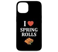 Carcasa para iPhone 13 Nem Food Funny Simple Quote I Love Spring Rolls