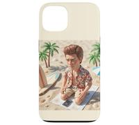 Carcasa para iPhone 13 New Funny Distressed Male Doll Meme, at The Beach