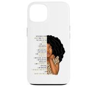 Carcasa para iPhone 13 Niños Black Pride Girls Soy Black Girl Magic Cheetah Leopard