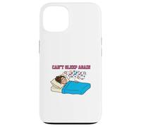 Carcasa para iPhone 13 No Puedo Dormir Otra Vez Pensando Demasiado en la Noche diseño de la Mente