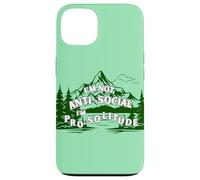 Carcasa para iPhone 13 No Soy Antisocial, Estoy a Favor de la Soledad, los Viajes al Aire Libre, la montaña