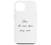 Carcasa para iPhone 13 Nombre de Jesús sobre Todos los Nombres Regalos Cristianos para el Novio