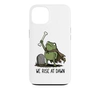 Carcasa para iPhone 13 Nos levantamos al Amanecer Temporada Espeluznante Rana Meme Zombie Halloween