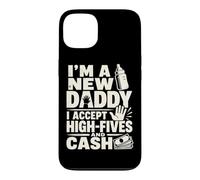 Carcasa para iPhone 13 Nuevo Padre Papá Anuncio High Five Humor