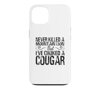 Carcasa para iPhone 13 Nunca maté a un león de montaña, Pero he ahogado a un Puma Divertido