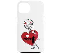 Carcasa para iPhone 13 Olive OYL I Love Heart Popeye Día de San Valentín Retro Comic