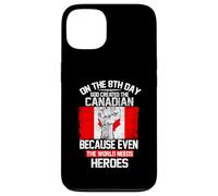 Carcasa para iPhone 13 On The Eighth Day God Created The Canadian Pride Heroes