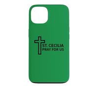 Carcasa para iPhone 13 Oración Santa Cecilia Diseño del Ministerio de Música Católica