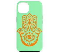Carcasa para iPhone 13 Orange Hamsa Yoga Mediación