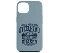 Carcasa para iPhone 13 Pacific Northwest Steelhead Chaser Fishing PNW Trout Angler