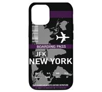 Carcasa para iPhone 13 Pase de viaje de embarque de Nueva York; accesorio de billete de vuelo JFK