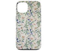 Carcasa para iPhone 13 Patrón botánico de Blueberry Garden Cottagecore Nature Lover