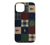 Carcasa para iPhone 13 Patrón de Cuadros Preppy estética académica