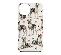 Carcasa para iPhone 13 Patrón de Gran danés Deutsche Dogge
