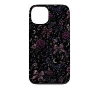 Carcasa para iPhone 13 Patrón de Luna botánica Vintage con diseño Floral, Estilo Bow Coquet
