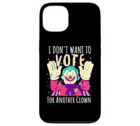 Carcasa para iPhone 13 Payaso Aterrador No Quiero Votar por Otra votación de Payaso