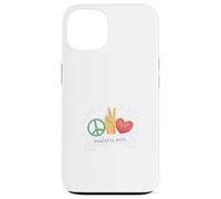 Carcasa para iPhone 13 Peaceful Soul Peace Sign Hand Gesture Love Graphic Nature