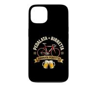 Carcasa para iPhone 13 Pedalata y Gorro de Bicicleta Vintage Cycling Birra