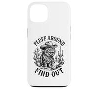Carcasa para iPhone 13 Pelusa Alrededor Descubra Gato Enojado Cowboy Critter Western